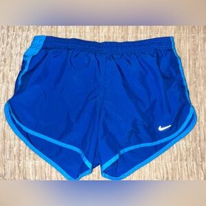 Nike Tempo Dri-fit athletic running shorts built-in compression blue Medium 8 10